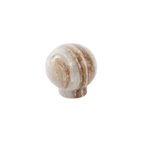 Cabinet knob BALL Striped marble