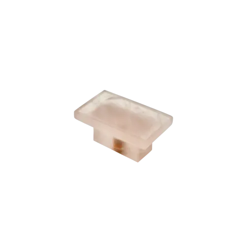 Cabinet knob RECTANGLE pink quartz