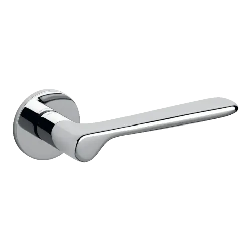 Poignée de porte PLUME rosace ronde